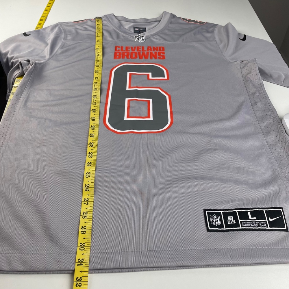 NFL Cleveland Browns Baker Mayfield #6 Alternate Game Large Gray Nike Jersey - Picture 10 of 12